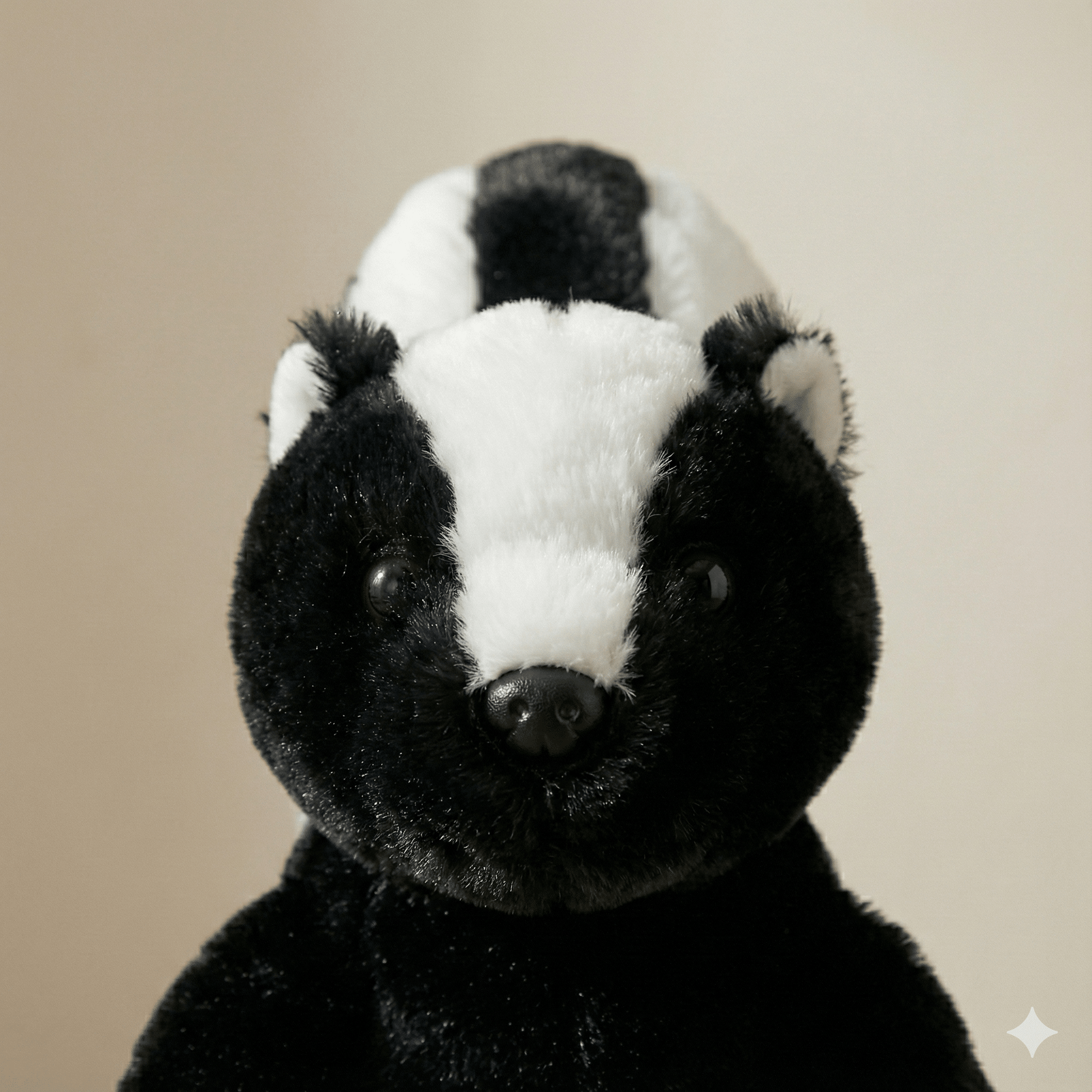 Stuffing-Free Skunk Headshot (Dog Toy)