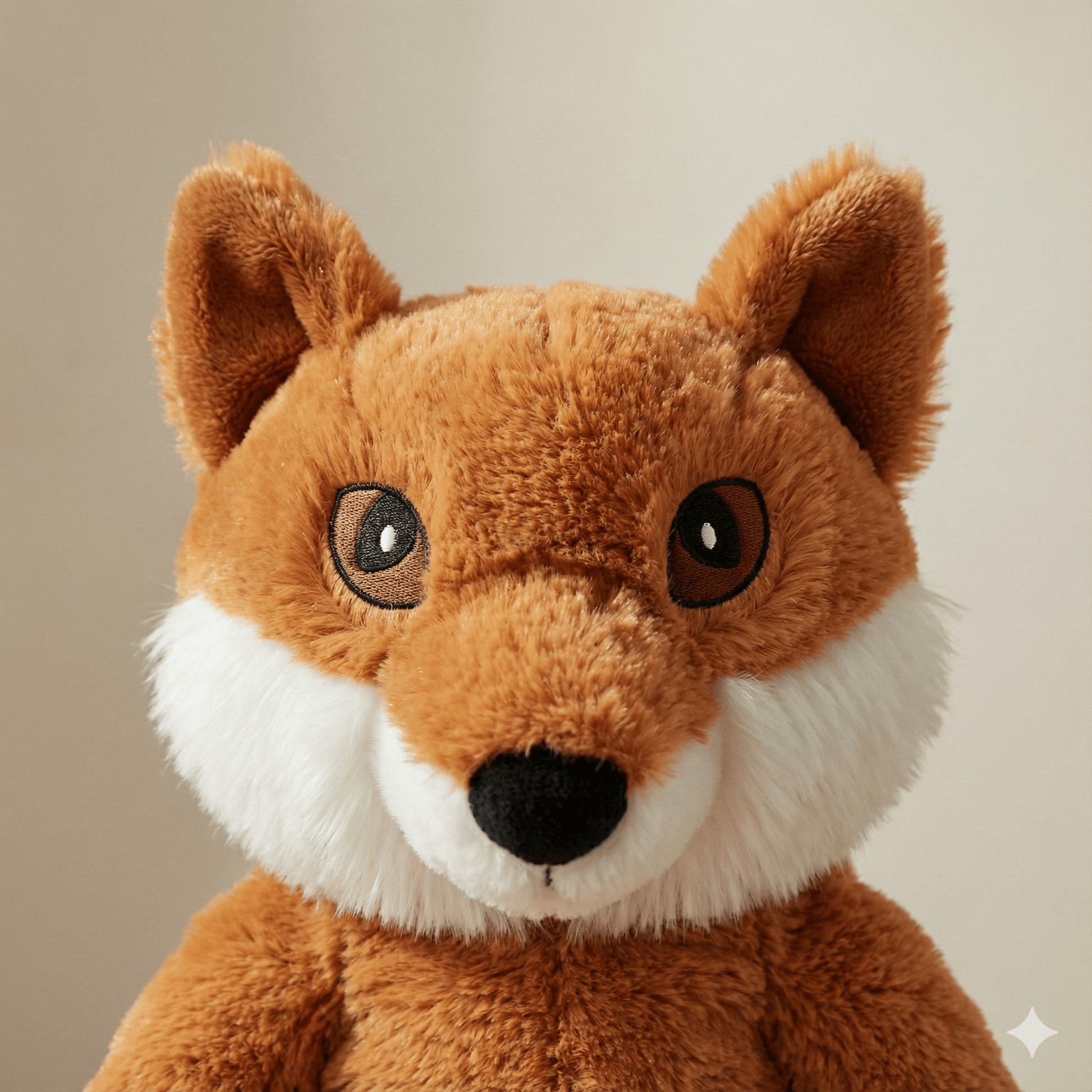 Stuffing-Free Fox Headshot (Dog Toy)